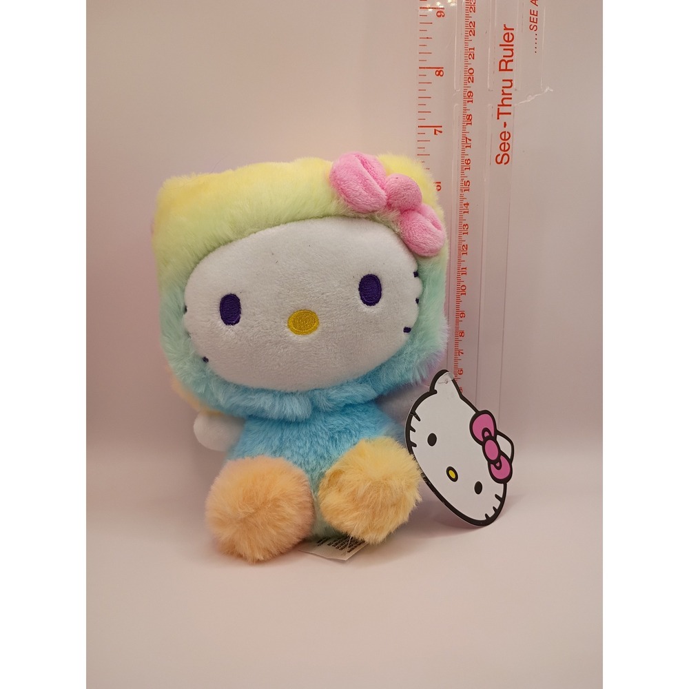 Sanrio Hello Kitty Rainbow Sherbet Plush 6.5 Inch Fiesta K01881 New With Tags